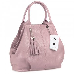 Geanta dama din piele naturala DiAmanti Costa Roz Lila